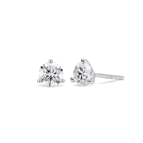 Lightbox Lab-Grown Diamond 1ct. tw. Round Solitaire Earrings in 10KT White Gold - ER101008