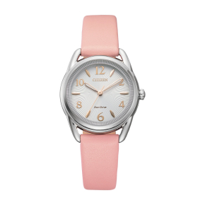 Citizen Ladies' Drive Eco-Drive Stainless Steel Watch with Pink Leather Strap - FE1210-07A