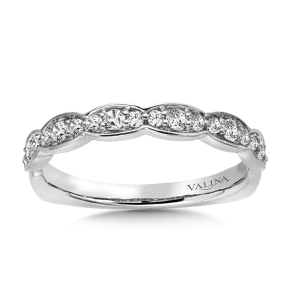 Valina 1/4 ct. tw. Diamond Stackable Wedding Band in 14K White Gold - RS9837BW