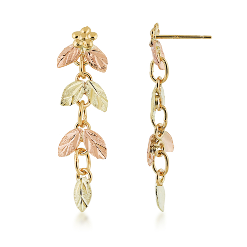 Pink & Gold Tiered Dangles