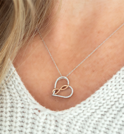 Infinite Love heart necklace